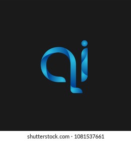 Initial Letter QI Logo Design