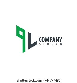 Initial Letter QL Linked Triangle Design Logo