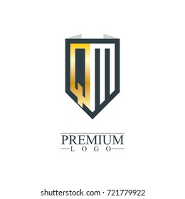 Initial Letter QM Company Design Logo Template