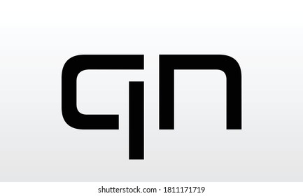 Initial letter QN logo design with modern business typography vector template. Creative isolated QN letter logo design