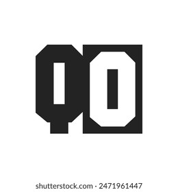 Initial Letter QO Logo Design Template. QO Logo