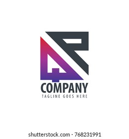 Initial Letter QP Design Logo