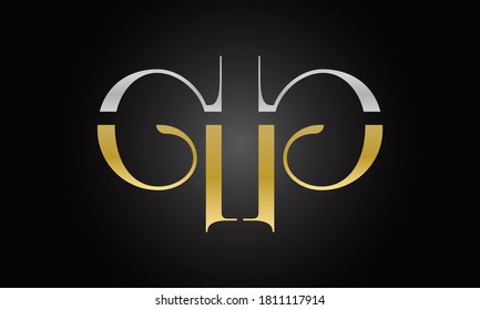 Initial Letter Qp Logo Design Modern Stock Vector (Royalty Free ...