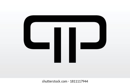 Letra inicial diseño del logotipo QP con plantilla vectorial moderna de tipografía empresarial. Diseño de logotipo de letras QP aisladas y creativas