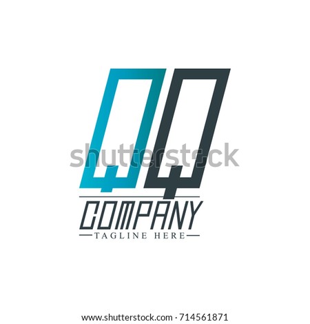 Initial Letter QQ Design Logo Template