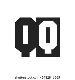 Initial Letter QQ Logo Design Template. QQ Logo