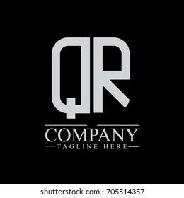 Initial Letter QR Linked Box Design Logo