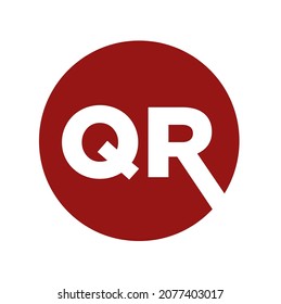 Initial Letter  QR Logo icon