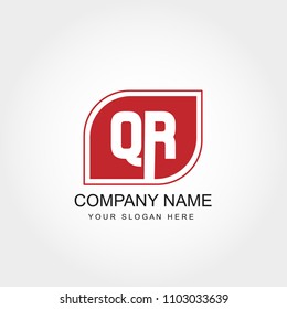 Initial Letter QR Logo Template Vector Design