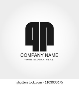 Initial Letter QR Logo Template Vector Design