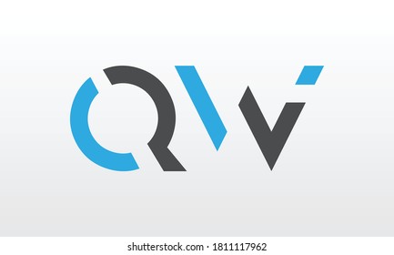 Initial letter QW logo design with modern business typography vector template. Creative isolated QW letter logo design