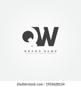 Initial Letter QW Logo - Simple Business Logo