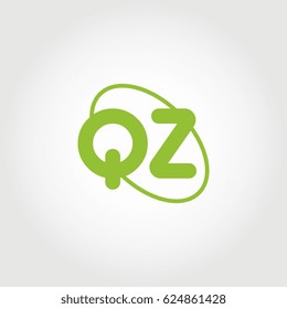 initial letter qz logo green 