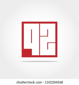 Initial Letter QZ Logo Template Vector Design