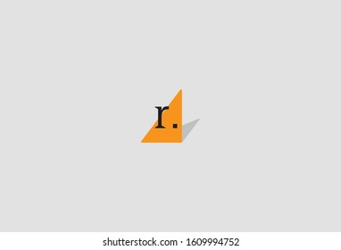 Initial letter R with Abstract Design Logo Template. Vector Illustration