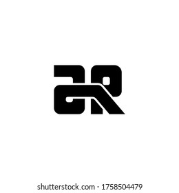 initial letter a and r, ar, ra logo, monogram line art style design template