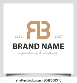 Initial Letter R B Brand Mark Stock Vector (Royalty Free) 2049688340 ...