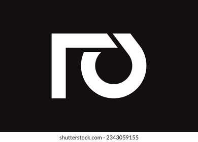 Letra inicial r b, plantilla de diseño de logotipo r6 logotipo de infinito creativo y profesional sobre fondo negro
