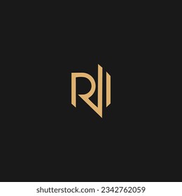 logotipo de compilación de letra inicial R con plantilla de vector gráfico de elemento
