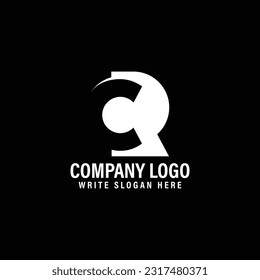 Initial letter R C  logo or C R logo vector design template