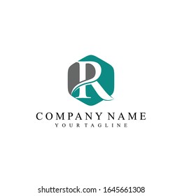 Der Anfangsbuchstabe r im Zeichen-Design-Element des Kreises Logo. Einzeln auf weißem Hintergrund. Geeignet für Unternehmen, Beratungsunternehmen.