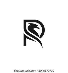 Initial Letter R Eagle Falcon Hawk Logo Design Inspiration