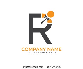 initial letter R Human Logo. Businessman Logo Vector illustrations. Vector Logo design for business and consulting company.