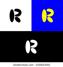 initial letter R logo. alphabet logos, vector file
