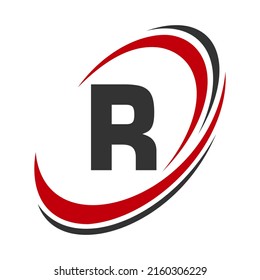 Initial Letter R Logo Company Name Simple and Modern Logotype Design for Business and Company Identity