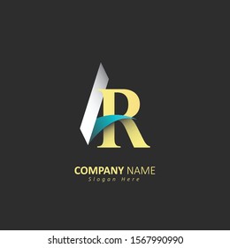 initial letter a r logo design template, company logo, company symbol, initial vector template