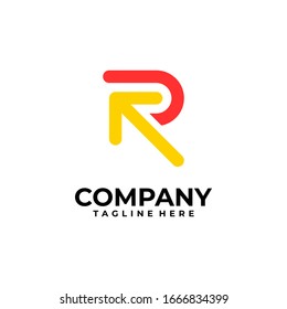 initial letter R logo design vector inspiration