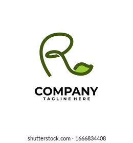 initial letter R logo design vector inspiration