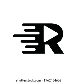Initial Letter R Logo Design Template	
