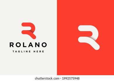 Initial letter R logo design vector illustration. Letter R suitable for business and consulting company logos.