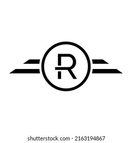 Initial Letter R Logo Design Vector. Creative Abstract R Letter Logo Design Illustration Template.