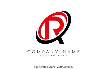 initial letter r logo design vector template