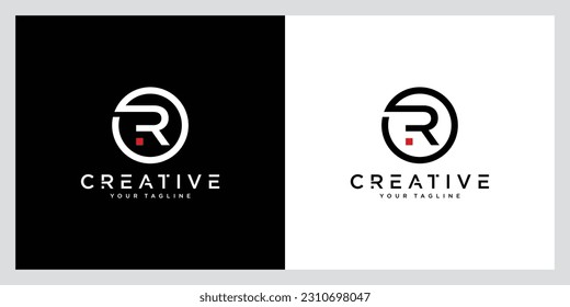 Initial Letter R Logo Design vector Template. Creative R Logo Design