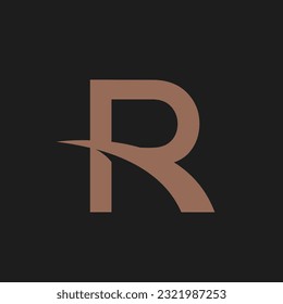 Initial Letter R Logo Design Vector