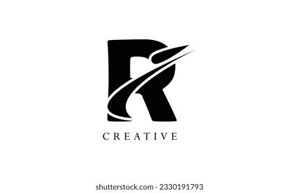 Vector de diseño del logotipo de la letra R inicial