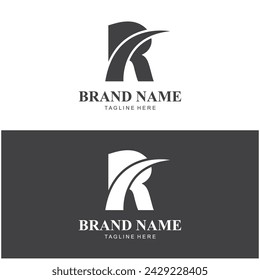 Initial Letter R Logo Design Vector