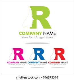 Initial Letter R Logo Design Template