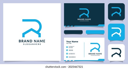 Initial letter R logo. home logo. real estate. a unique, exclusive, elegant, professional, clean, simple, modern logo. It would be perfect for your company 