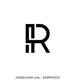initial letter R logo modern sign template