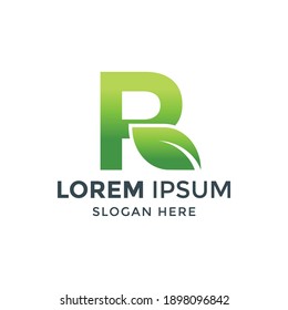 letra inicial logotipo R. logotipo de naturaleza. adecuado para su empresa