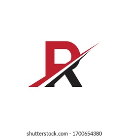 Initial Letter R Logo Swoosh Stock Vector (Royalty Free) 1700654380 ...