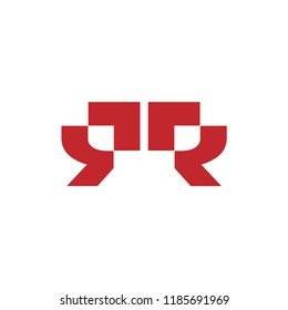 initial letter R logo template