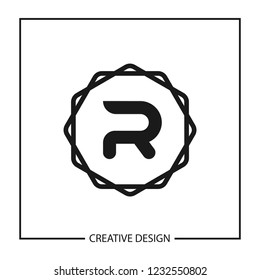Initial Letter R Logo Template Vector Design