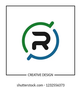 Initial Letter R Logo Template Vector Design