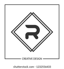 Initial Letter R Logo Template Vector Design