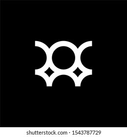 Initial letter R A logo template with modern geometric circle symbol and three people or user symbol flat design monogram illustration